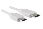 DINIC Kabel USB Typ C Stecker auf micro B Stecker, 1m, weiß